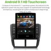 Araba DVD Radyo Navigasyon Oyuncu Eğlence Sistemi BT Android Tesla Subaru Forester için Dikey Ekran