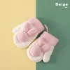 Cartoon Kaninchen Druck Plüsch Babyhandschuhe Weiche Finger Finger Neugeborenet Kleinkind Mitten Herbst Winter Warme Dicke Säuglingsmädchen Jungenhandschuhe