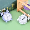 Andere klokken Accessoires 1pc Retro Draagbare Mini Wekker Elektronische Ronde Nummer Dubbele Bell Desktafel Digitale Woondecoratie