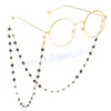 Böhmische Kristallperlen Brillenkette Lanyard Gesichtsmaske Kettenhalter Brillenseil Sonnenbrille Kordel Halsband Geschenk für Frauen