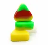 2021 new Wholesale nonstick Triangle Silicone Wax Container Box 1.5ml Silicone Jars Dry Herb Wax Box Container Dab free
