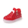 European Cool LED lighted kids sneakers s fashion cool lighted girls boys shoes Lovely casual children shoes 210713