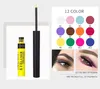 Handaiyan Kolorowe Zestaw Eyeliner 12 Kolory / Pack Matte Długotrwałe Wodoodporne Płynne Kolorowe Eye Liner Ołówek Zestaw Makijażu Kosmetyki