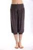 100% coton grande taille femmes Stretch confortable pantalons d'entraînement pantalons femmes été court Harem W00285 211115