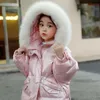 -30 degrés filles hiver doudoune 2021 nouvelle mode brillante fille combinaison de neige enfants épaissir manteau pour garçon coupe-vent filles vêtements H0909