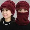 Frauen stricken Baskenmütze Winter warme Baggy Beanie stricken häkeln Hut Slouch Ski Krempe Slouchy Peaked Beanie Caps Freizeit Hüte Zubehör Y21111