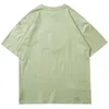 AOLAMEGS Męskie koszulki Koszulki Hit Kolor Łzawienie Serce Letter Koszulka Koszulka Koszulka Mężczyźni Przytulne Topy Harajuku College Style Streetwear 210707