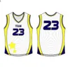 Basketball Jersey Men Stripe Stripe Short Street Shirts Black White Blue Blue Sport Shirt UBX55Z3001