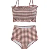 Damenbadebekleidung Damen Sommer Frauen Paar Badeanzug Set Badeanzug Mädchen Biquini Für Frau Korea Weibliche Hohe Taille Bikini Schwimmen