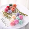 Bunch Artificial Flower Bouquet Silk Dandelion Ball Fake Flowers Wreaths DIY Home Widding Decoration Valentines Day Gifts wY32