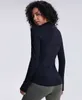 L-78 Automne hiver nouvelle veste à glissière tenue à séchage rapide vêtements de Yoga à manches longues trou de pouce formation veste de course femmes Piglulu Slim