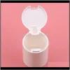 Plastic Round Makeup Organizer With Lid Cotton Pads Container Swab Storage Boxes White Bins Pa2Su Rutlz