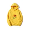 Wonder Egg Priority Ai Kawaii Hoodie Aestetic Sun Flower Pocket Samma stycke Casual Loose Sweatshirts Anime Carton Cute Print 210803