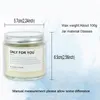 Handmade Clear Scented Candles Coconut Soy Wax Aromatherapy Essential Oil Candle Glass Can Packaging Customized Logo Wedding Thanksgiving Day Gift JY0790