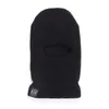 3hål stickad full ansiktsskidskidmask Winter Balaclava varm stickad mask för utomhussport9560453