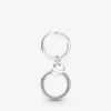 100% 925 Sterling Silver Moments Charm Key Rings Fit Original European Charm Dangle Pendant Fashion Women Wedding Jewelry Accessor2833