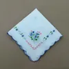 Bawełniana chusteczka kwiatowy haftowany moda damska chusteczki kwiat dama hankies mini squarescarf butikowy ręcznik kieszonkowy RH1553