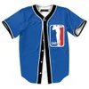 Baseball Jersey Männer Streifen Kurzarm Street Shirts Schwarz Weiß Sport Hemd AE3001