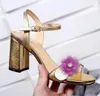 51k A mais recente Qualidade Mulheres Design Sandálias de Couro Menina Vestido Casamento Sexy Salto Senhora Sapatos Sandália de Salto Médio