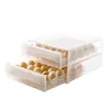 Gospodarstwa domowego Pudełko do przechowywania typu szuflady Lodówka Pudełko do przechowywania Plastikowe Przezroczyste pudełko Duppliery Dwuwarstwowa Taca 211110