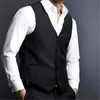 남자 조끼 고전적인 흑인 남자 조끼 결혼식 양복 조끼 망 슬림 맞는 패션 영국 스타일 의상을 만든