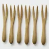 1600 stks 9 cm ijs yoghurt bamboe dessert lepel vork baby kinderen gebruik mini bamboe lepels bamboe vorken