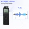 Digital Voice Recorder 8/16 / 32GB Attivato MP3 Player 1536Kbps Recording HD Riduzione del rumore Dual Condenser Microphone