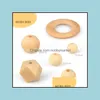 Holz lose Perlen Schmuck natürliche Farbe rund aus Holz 20 mm 15 mm 12 mm 10 mm hochwertiges Blei – DIY-Accessoires Großhandel Drop Lieferung 2021 H1Emg