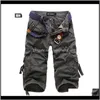 Jeans Mens Apparel Drop Delivery 2021 Shorts Camouflage Summer Cotton Casual Men Short Pants Brand Clothing Comfortable Camo Cargo Shorts1 Gs