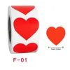 500pcs Heart Shaped Label Sticker Gift Wrap Valentine's Day Gift Packaging Seal Birthday Party Supplies Wedding Stickers