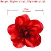 Acessórios de cabelo 20 pçs / lote 6 polegadas Grandes Handmade Tecido de Cetim Flores DIY Baby Girl Boutique para Headband Barrette Headwear