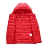 Adolescentes crianças morno outono inverno luz para baixo jaqueta coletes para meninos meninas pai-criança casaco capa crianças outerwear 211203