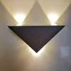 Lámpara de pared LED triangular de aluminio de 3W AC85-265V iluminación moderna para el hogar decoración interior luz para porche aplique KTV