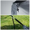 106x55 tum utomhus fallskärmsduk Hammock fällbar fält camping gunga hängande säng nylon hängmattor med rep carabiners 44 färger2828963