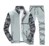 Primavera Camuflagem Tracksuit Mens Set Sportswear 2 Piece Casaco de Terno Esportivo + Pant Plus Size 4XL Homens Roupas Rastreio dos Homens Tracksuits U