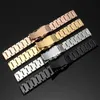 Watch Band 18mm 20mm 22mm 24mm Strap Double Insurance Replacement Metal Watch Strap Solid Stainless Steel Watchband Wristband H0915