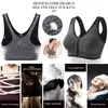 Sport Bras för kvinnor Est Zip Front Bra Trådlös post Aktiv Yoga Sport Workout Fitnes Outfit