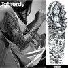 Bella 48 * 17 cm Full Arm Tattoo Art Bady Adesivo impermeabile 40 modelli Pesce pavone Lotus Temporary Bodys Paint Water