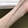 OEVAS 100% 925 Sterling Silver 3mm Full High Carbon Diamond Bracelet For Women Sparkling Wedding Party Fine Jewelry Whole