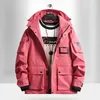 Vår Höst Män Windbreaker Jackor Hooded Coats Man Vattentät Outwear Softshell Jacket Clothing Plus Size 6XL 7XL 8XL 211013