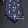 Casual Skull Ties For Men Classic Slim 8cm Polyester Slyckor Fashion Man Tie Gift Wedding Groom Business Slips 2203102795914