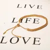 Projekt łańcucha linowego moda Bracelet stali nierdzewnej dla kobiet dziewczyny mężczyźni złoty kolor hiphopowy/regulacyjny bransoletki biżuterii