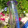 18" tall 9mm thick beaker bong Hookahs Glass Wax Bongs Recycler Water Pipes mini perc dab rig smoking pipe with bowl Oil Rigs Heady Rig