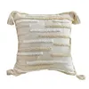 Boho Style Cushion Cover 45x45cm Pillow Case Cover Cotton Linen Tufted Tassles Beige For Home Decoration SOFA BED 45x45CM/30X50CM 210401