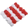 Decorative Flowers & Wreaths 20/50pcs 6cm Wedding Roses Artificial Rose Head Wreath DIY Scrapbooking Craft Home Supplies8038927