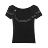 Nuovo 2021 Estate Maglia a maniche corte Camicia Moda Casual Ruffles Blusas Plus Size T-shirt da donna Top Abbigliamento Y0621
