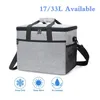 Storage Bags 17/33L Picnic Bag Large Insulated Cooler Meal Container Lunch Big Capacity Oxford Cloth Waterproof Ice Pack With Strap