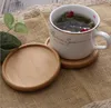 Sottobicchiere in legno rotondo quadrato legno di faggio naturale noce nera tappetino per tazze piatti da caffè ciotole