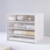 Boîte de rangement en plastique multifonctionnelle, Type tiroir de bureau, boîte de rangement de divers cosmétiques, caisse de collation, boîtes à gadgets pratiques de cuisine, bacs