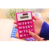 Mini calcolatrice Calcolatrice pieghevole in silicone Energia solare Candycolor Carta magnetica per studenti creativa Calculadora Strumento per l'ufficio scolastico